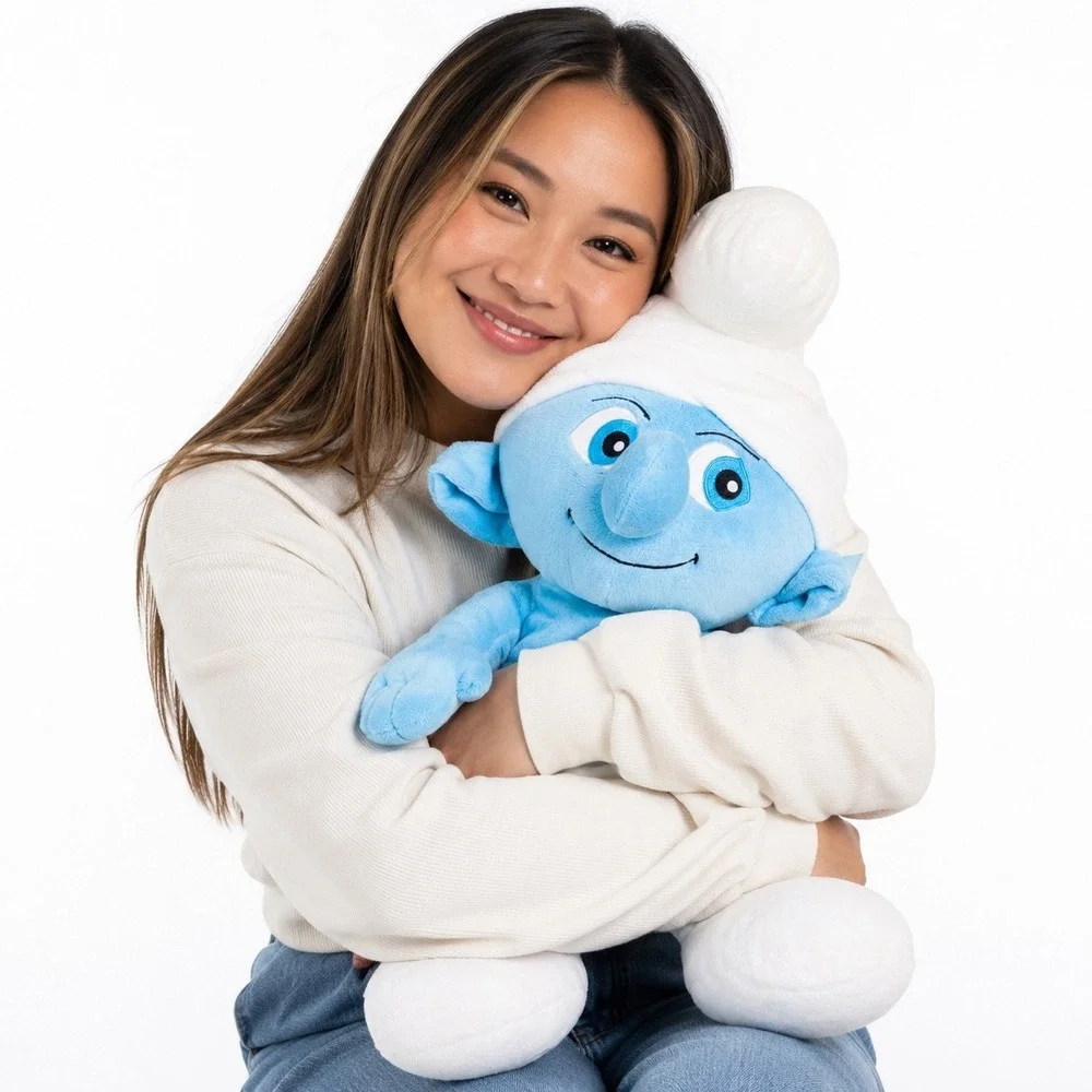 The Smurfs Papa Smurf Plush Stuffed Toy White Hat 13